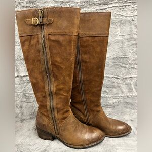 Born “Poly” Boots - Leather - Size 7 - Brown - Gently Worn